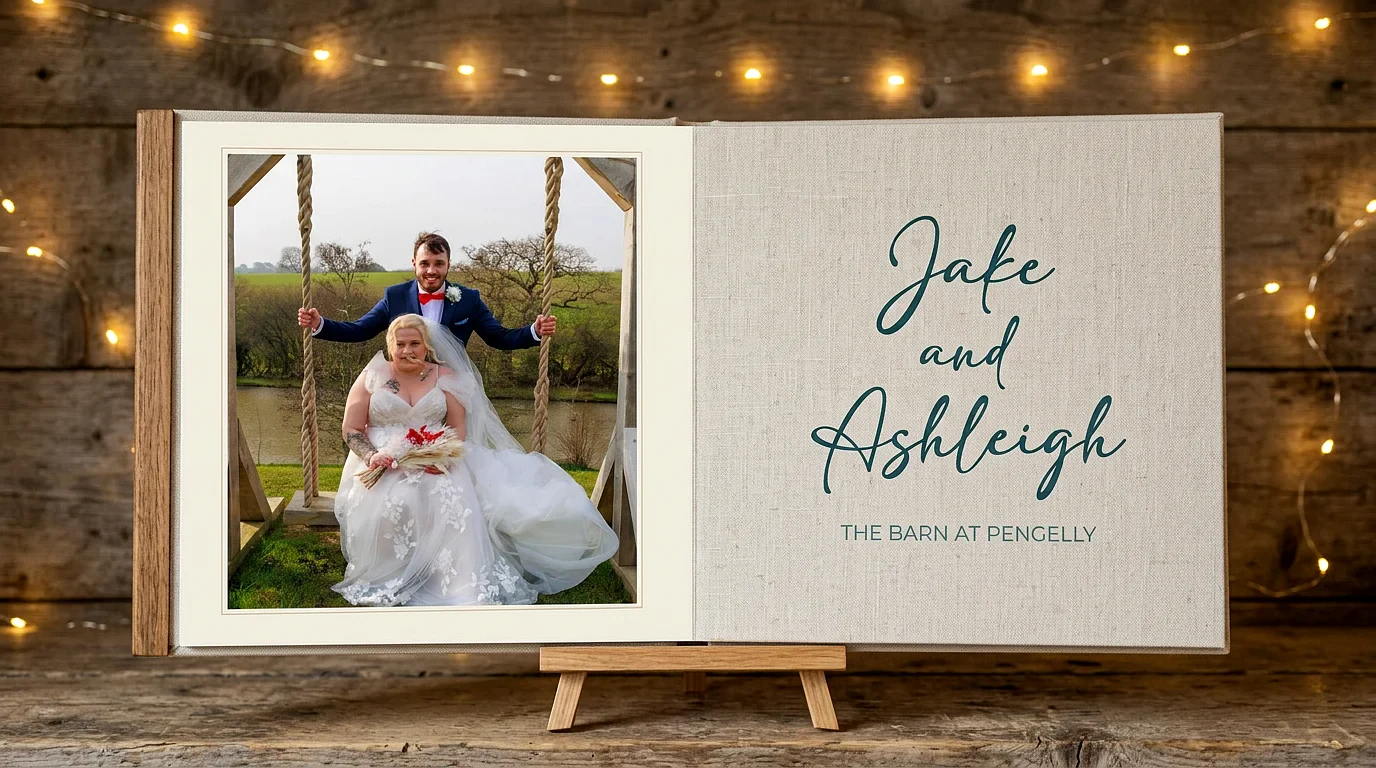 Jake & Ashleigh wedding album cover